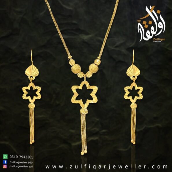 Gold Necklace Design 009