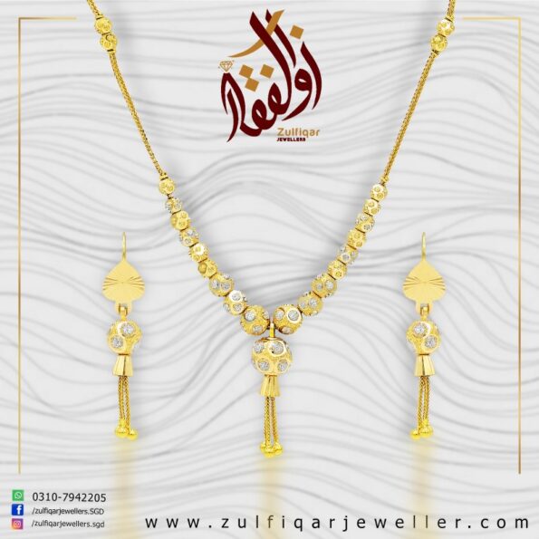 Gold Necklace Design 052