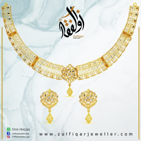Gold Necklace Design 053