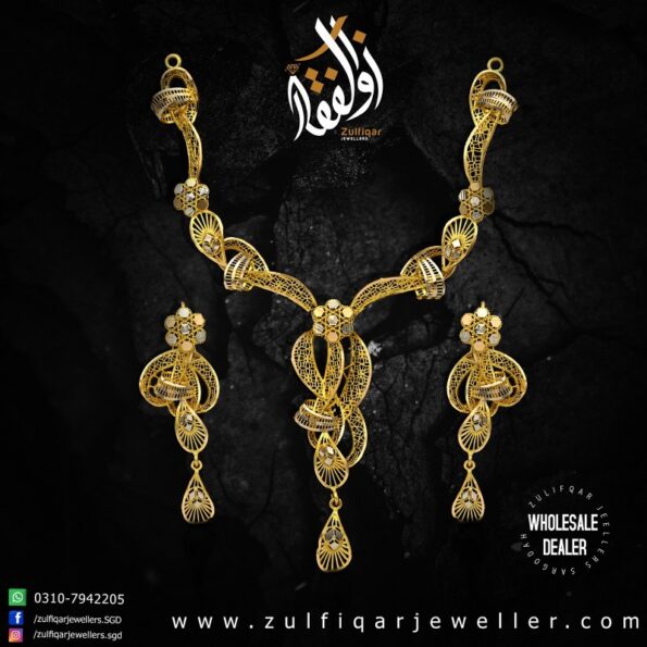 Gold Necklace Design 087
