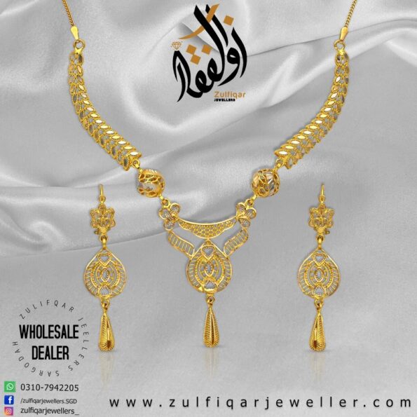 Gold Necklace Design 093
