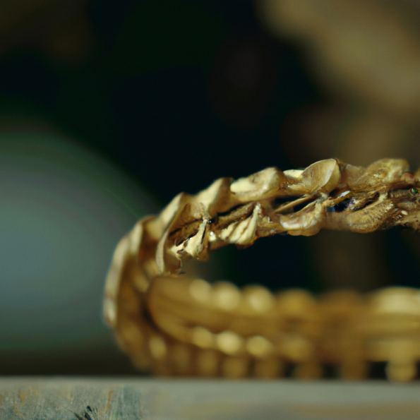 Handmade Gold bangles design