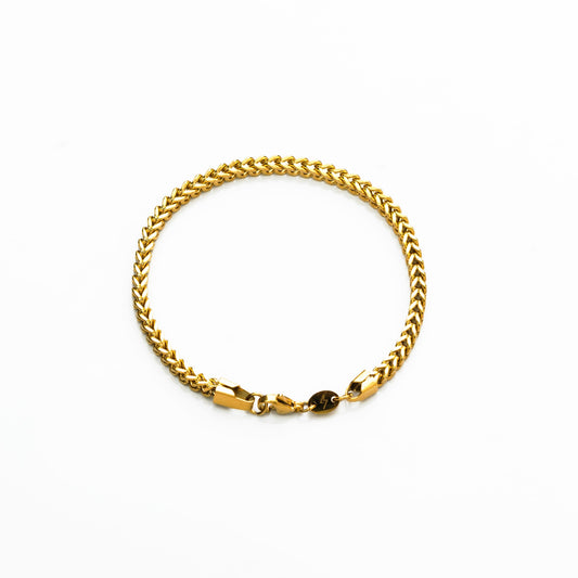 Foxtail 3MM Bracelet (Gold)