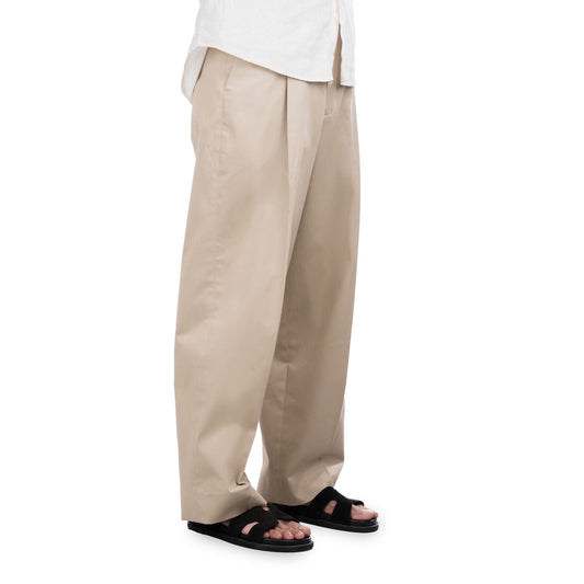 Baggy Cotton Pants - Khaki