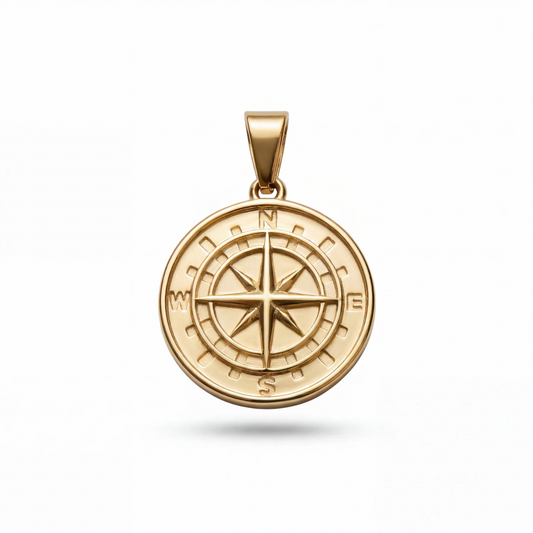 Compass Pendant (Gold)