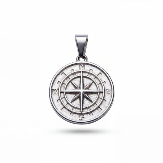 Compass Pendant (Silver)