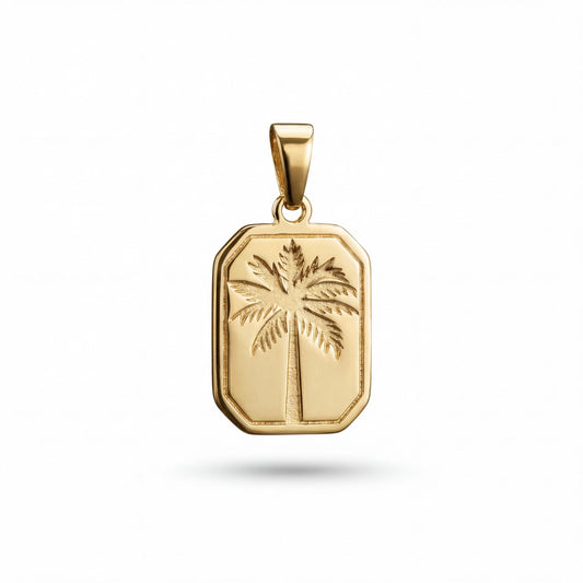 Palm Tree Pendant (Gold)