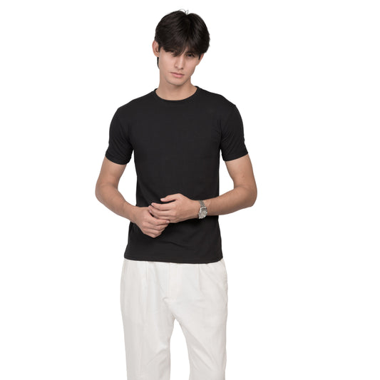 Russet Slim fit Tee - Black