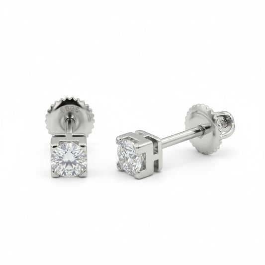 Classic Cushion Frame Moissanite Stud