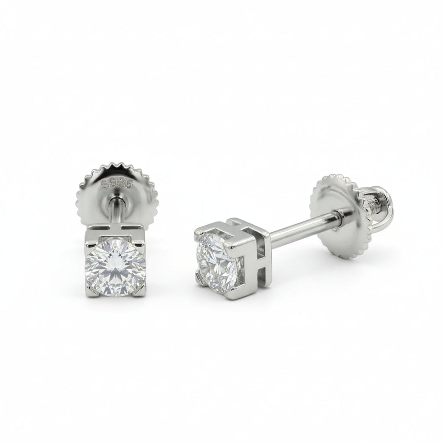 Classic Cushion Frame Moissanite Stud