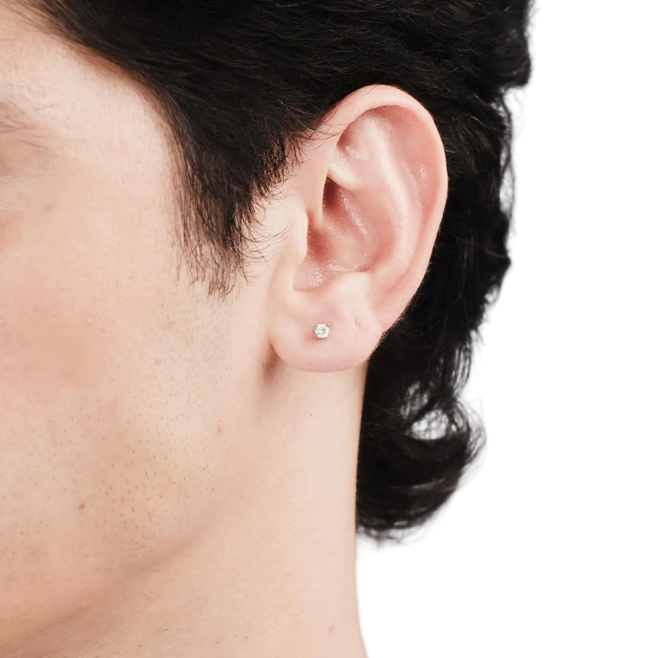 Classic Cushion Frame Moissanite Stud