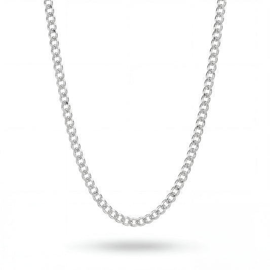Curb 4MM Chain (Silver)