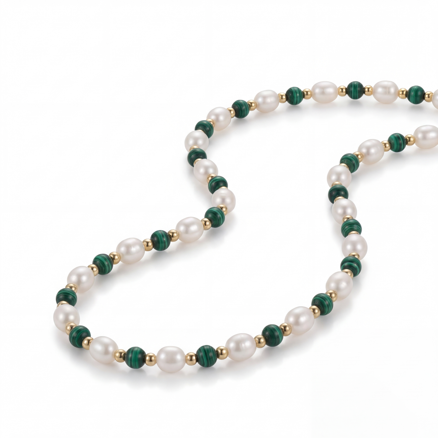 Malachite Pearl Chain