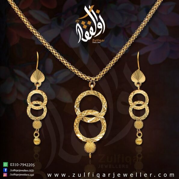Gold Necklace Design 012