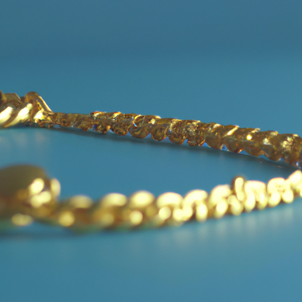 Gold necklace design Simple