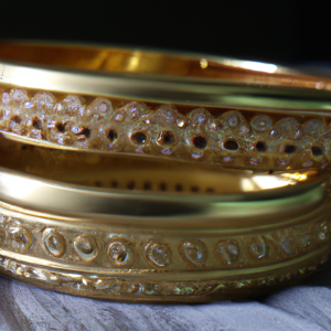 Handmade Gold bangles design