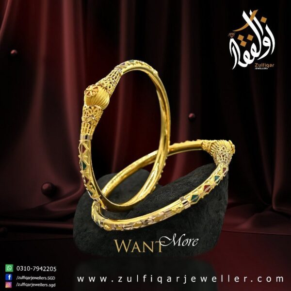 Gold Bangles Design 016