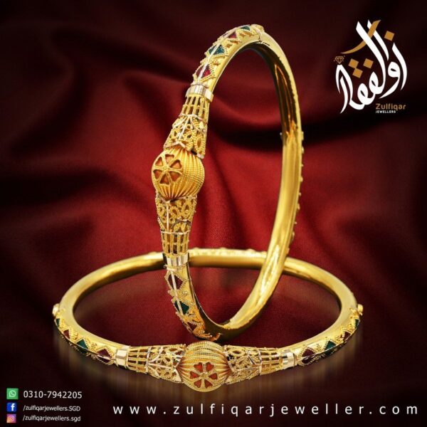 Gold Bangles Design 017