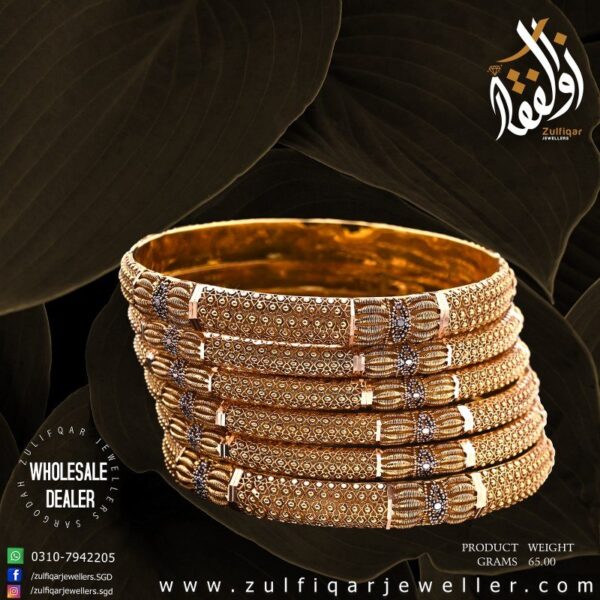 Gold Bangles Design 037
