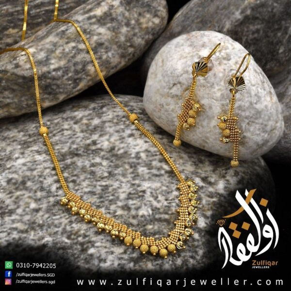Gold Necklace Design 016