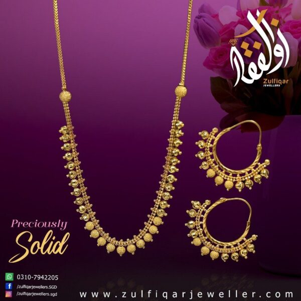 Gold Necklace Design 024