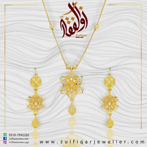 Gold Necklace Design 054