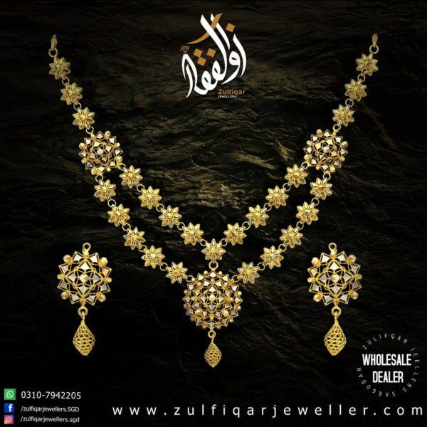 Gold Necklace Design 085