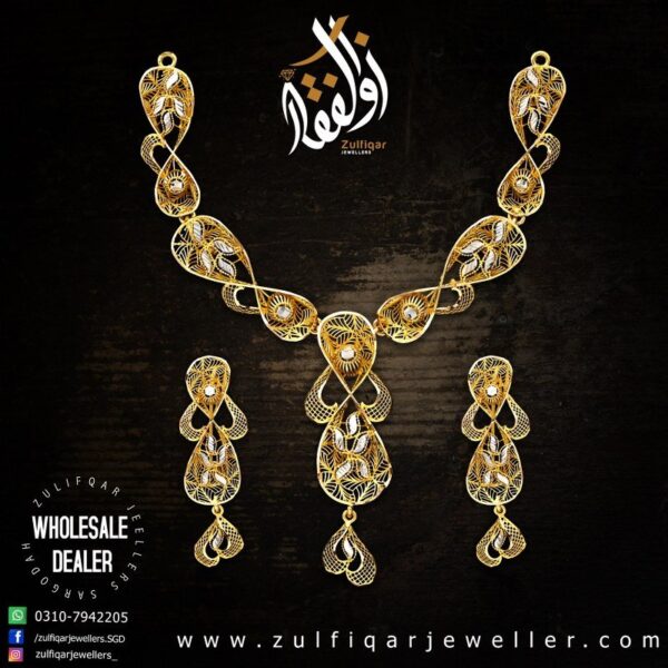 Gold Necklace Design 091